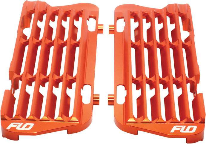 HIGH FLOW RADIATOR BRACES ORANGE FLO751ORG image 1