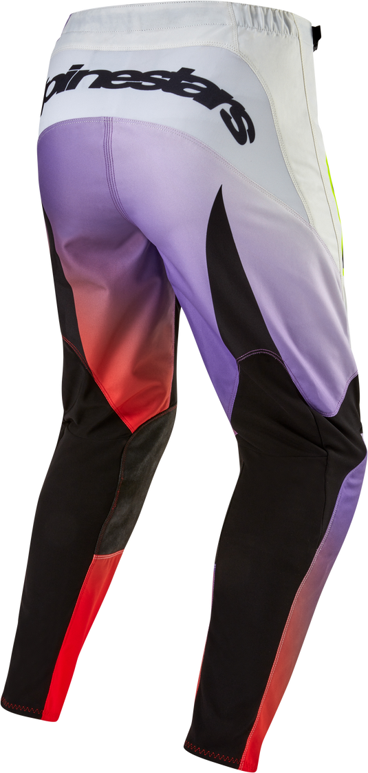 FLUID LUCENT PANTS WHT/NEON RD/YLW FLUO SZ 36 3723724-2029-36 image 2