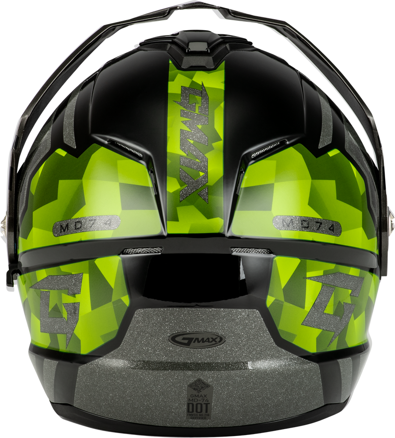 Load image into Gallery viewer, MD-74 STRIKER MODULAR HELMET W GLD SHLD BLK/SLVR/GRN MTLC MD M17411065 image 2
