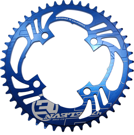 4-BOLT FLOW CHAINRING BLUE 47T ELCRF447BLBL image 1