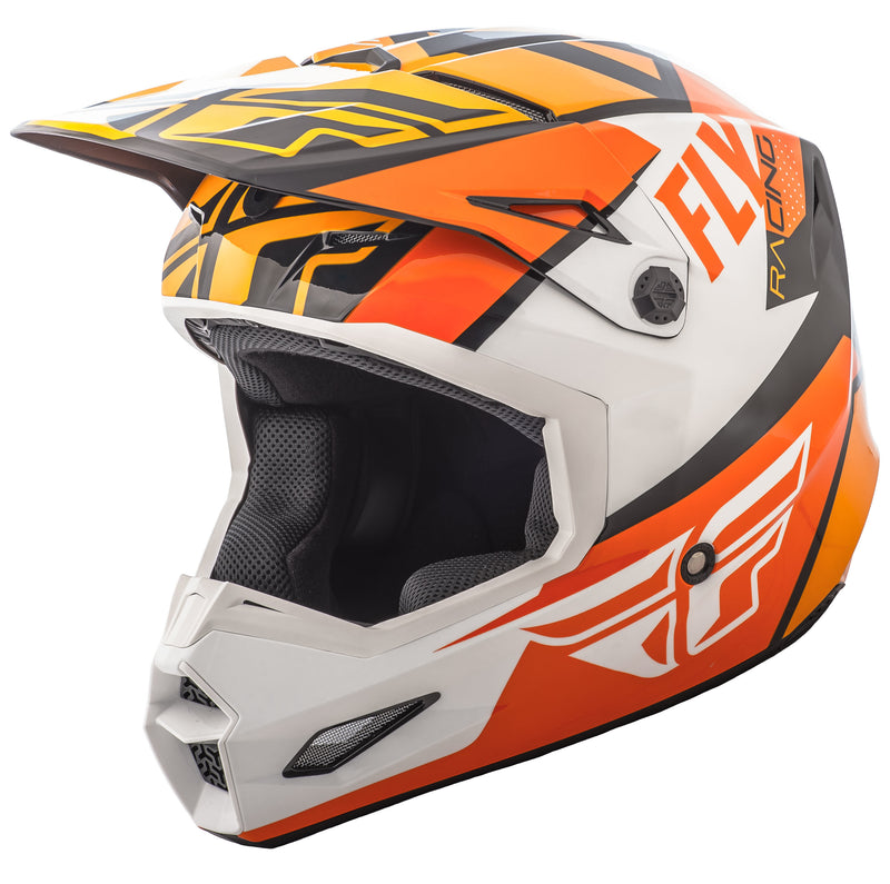 Load image into Gallery viewer, ELITE GUILD HELMET ORANGE/WHITE/BLACK YM 73-8608-2-YM image 1
