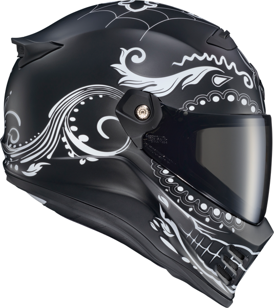 COVERT FX FULL FACE HELMET EL MALO WHITE/MATTE BLACK MD CFX-1204 image 2