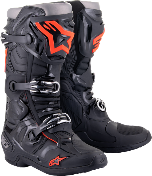 TECH 10 BOOTS BLACK/RED FLUO SZ 11 2010020-1030-11 image 1
