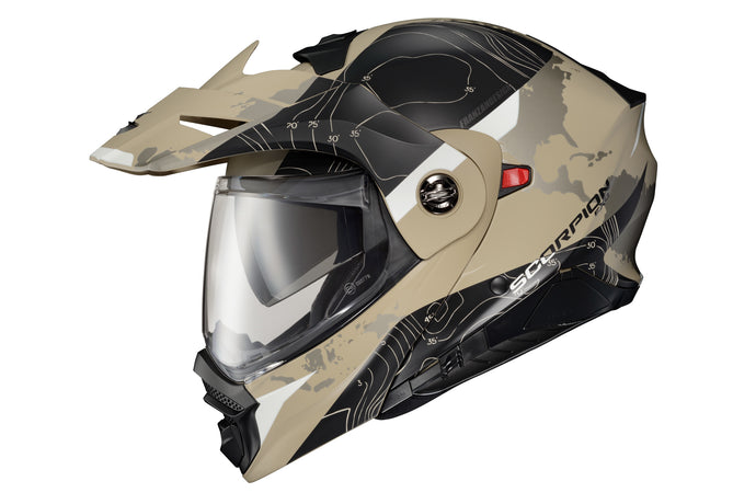 EXO-AT960 MODULAR HELMET TOPOGRAPHIC SAND/BLACK SM 96-1043 image 1
