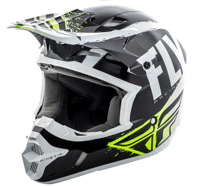KINETIC BURNISH HELMET BLACK/WHITE/HI-VIS LG 73-3391-7-L image 1