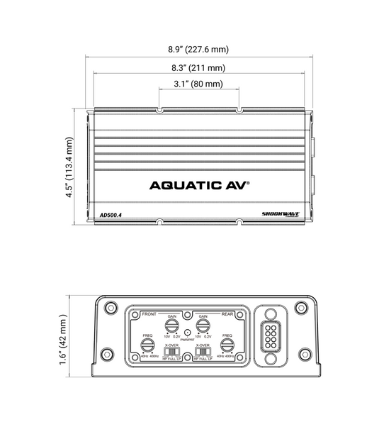 4 CHANNEL AMP 600W AD504.4 image 3