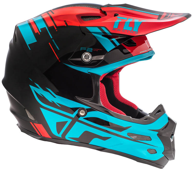 Load image into Gallery viewer, F2 CARBON FORGE HELMET RED/BLUE/BLACK MD 73-4232-6-M image 2
