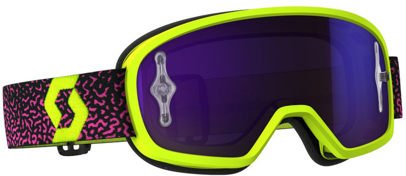 Load image into Gallery viewer, BUZZ PRO GOGGLE YELLOW/PINK W/PURPLE CHROME LENS 262602-4758281 image 1
