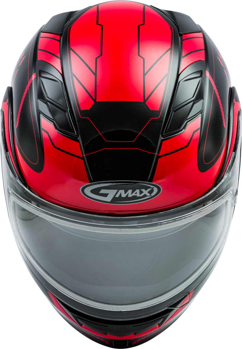Load image into Gallery viewer, MD-01S MODULAR WIRED SNOW HELMET BLACK/RED XL G2011207D TC-1-ECE image 3

