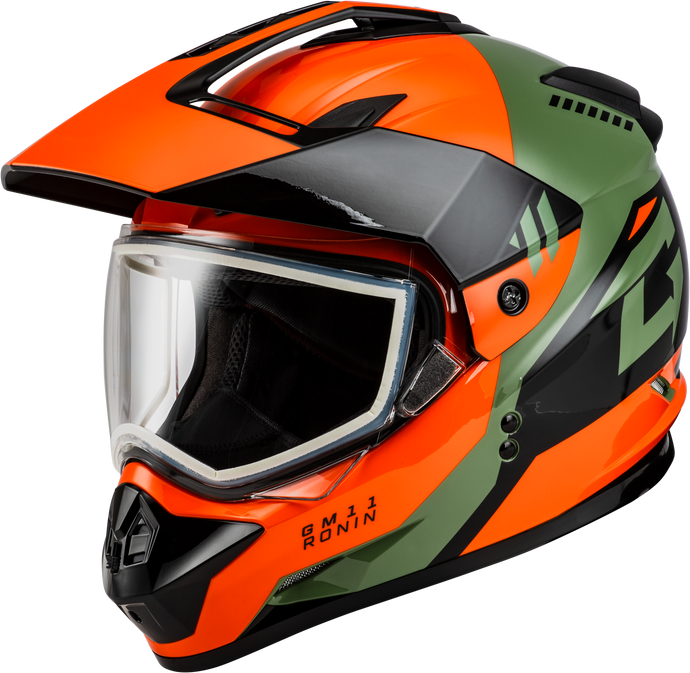 GM-11 RONIN HELMET ORANGE/GREEN/BLACK XL A11151187 image 1