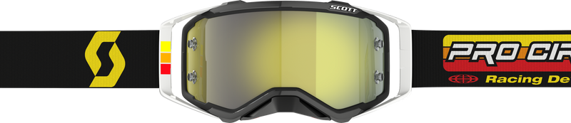 Load image into Gallery viewer, PROSPECT PRO CIRCUIT GOGGLE BLACK/WHITE YELLOW CHROME WORK 285540-1007289 image 2
