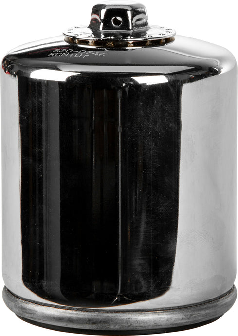 OIL FILTER M8 CHROME HEAVY DUTY W/ HEX PS171XCNHD-SBM image 1