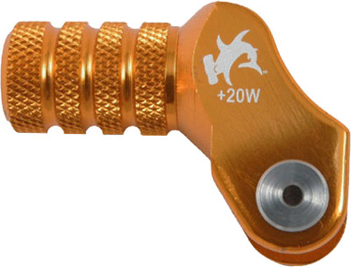 BILLET SHIFT LEVER OFFSET TIP ORANGE +20MM 01-0000-10-40 image 1