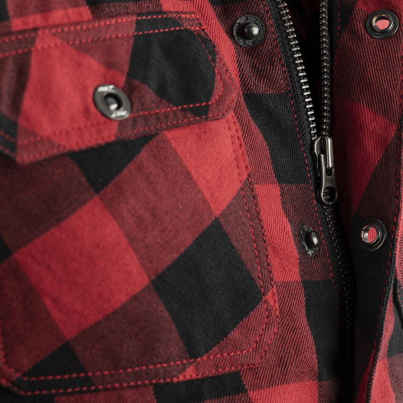 Load image into Gallery viewer, KEVLAR LUMBERJACK CE SHIRT RED CHECK TEXTILE SM 102115RED-40 image 3
