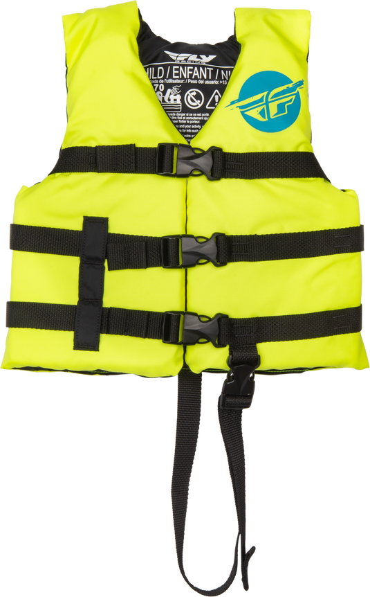 CHILD FLOTATION VEST HI-VIS/BLUE 221-30321 image 1