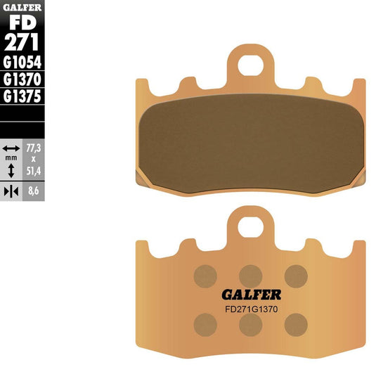 BRAKE PADS SINTERED FD271G1370 FD271G1370 image 2