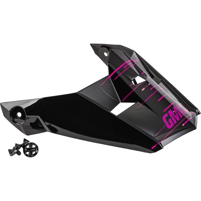MX-46 FREQUENCY OFF-ROAD VISOR MATTE BLACK/PINK XS-SM G0463173 image 1
