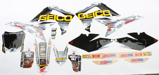 2014 GEICO HONDA CAMO COMPLETE KIT BLACK 20-10-825 image 1