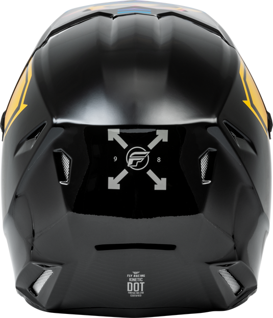 KINETIC MENACE HELMET BLACK/SUNRISE 2X F73-86552X image 2