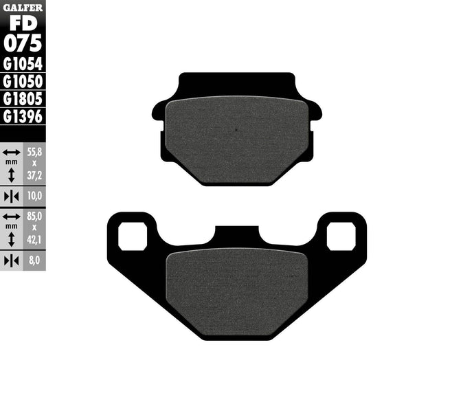 BRAKE PADS SEMI METALLIC FD075G1054 FD075G1054 image 1