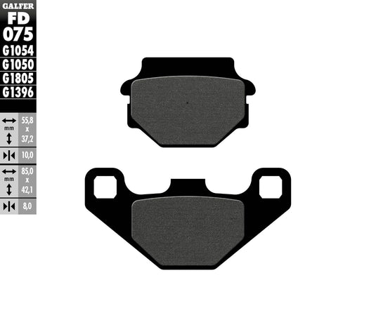 BRAKE PADS SEMI METALLIC FD075G1054 FD075G1054 image 1