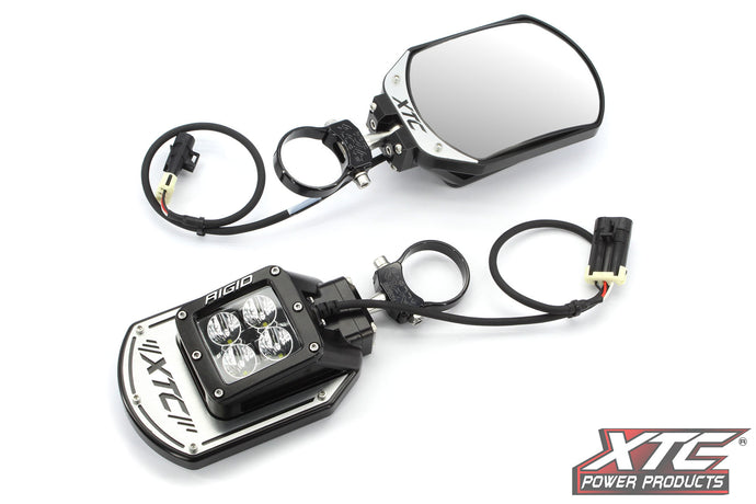SIDE MIRRORS W/2.00 CLAMP ROLL CAGE BAR CLAMP 2.00 SIX12-A-200 image 1