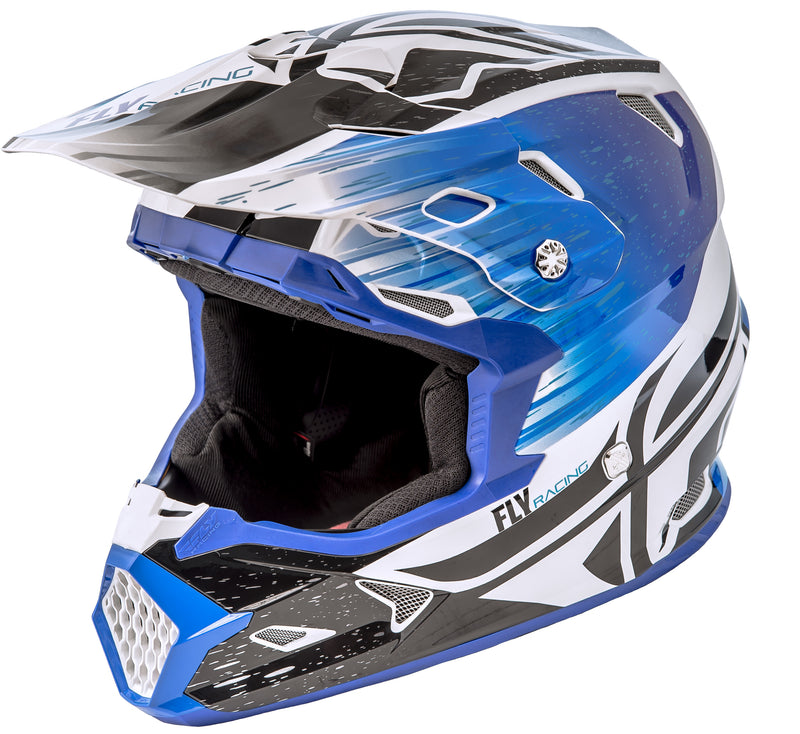 Load image into Gallery viewer, TOXIN RESIN HELMET BLACK/BLUE YS 73-8523-1-YS image 1
