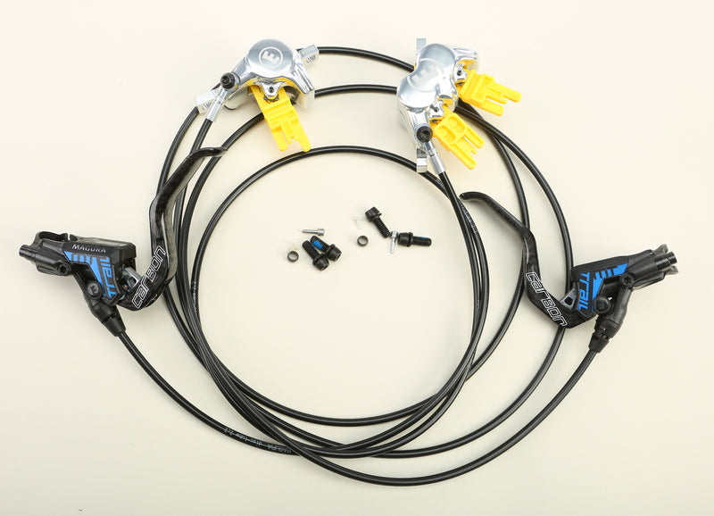 Load image into Gallery viewer, MT TRAIL FRONT/REAR BRAKE SET BLACK/BLUE/CARBON 2 701 213 image 2
