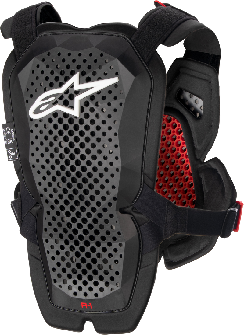 Load image into Gallery viewer, A-1 CHEST PROTECTOR ANTHRACITE/BLACK/RED  MD/LG 6700123-1431-M/L image 2
