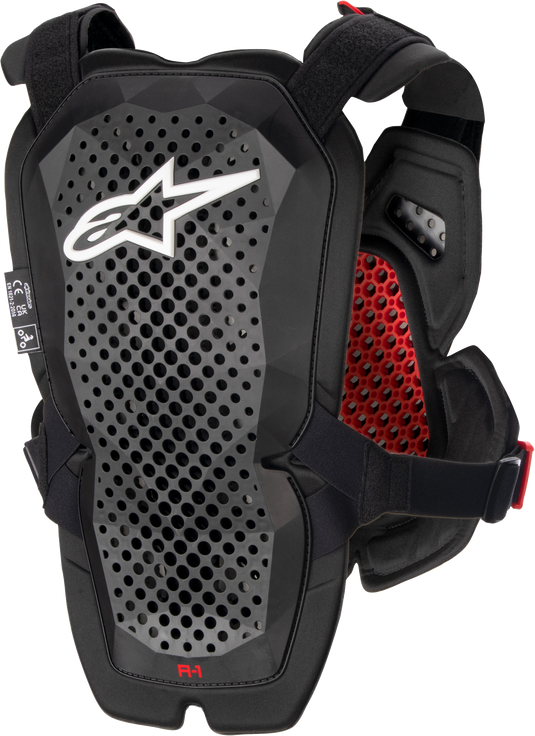 A-1 CHEST PROTECTOR ANTHRACITE/BLACK/RED  MD/LG 6700123-1431-M/L image 2
