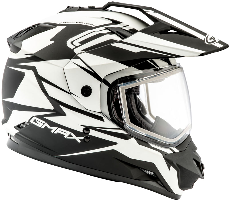 Load image into Gallery viewer, GM-11S DUAL-SPORT VERTICAL SNOW HELMET MATTE BLK/WHITE XS G2111433 F.TC-15 image 2
