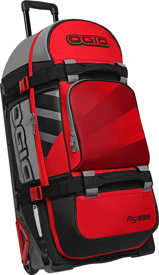 RIG 9800 ROLLING LUGGAGE BAG RED/HUB 34