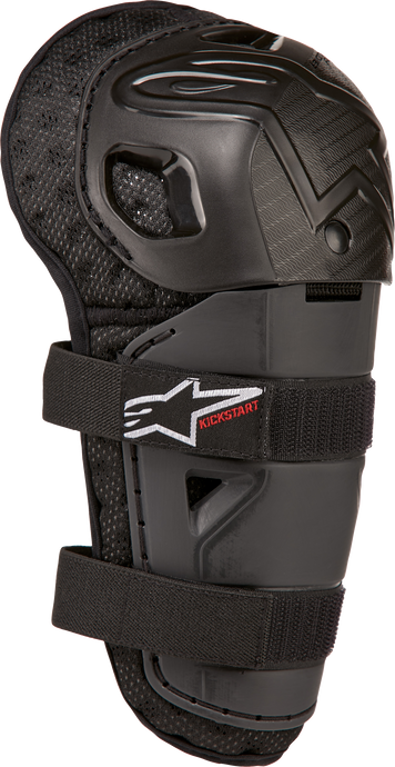 BIONIC ACTION KICKSTART KNEE GUARD BLACK/RED 6540724-13-TU image 1