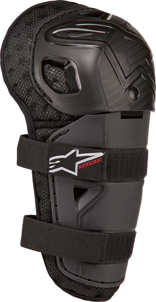 BIONIC ACTION KICKSTART KNEE GUARD BLACK/RED 6540724-13-TU image 1