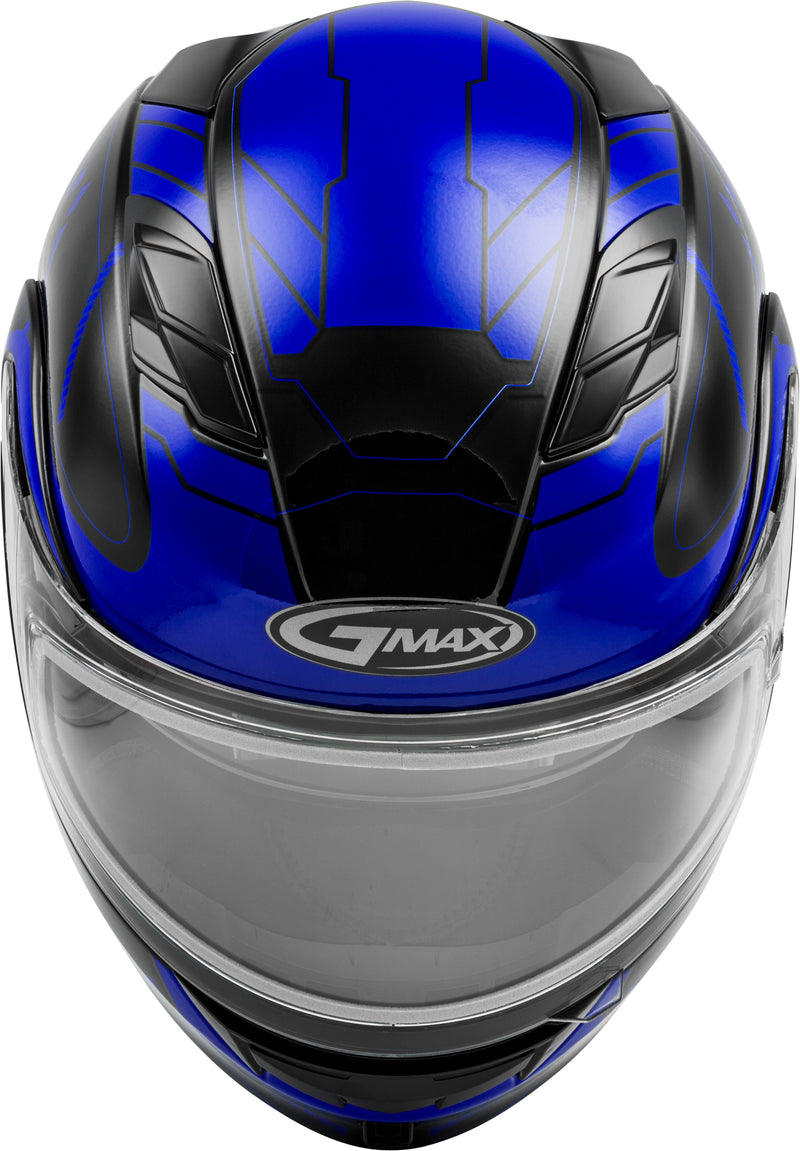 Load image into Gallery viewer, MD-01S MODULAR WIRED SNOW HELMET BLACK/BLUE 2X G2011218D TC-2-ECE image 3
