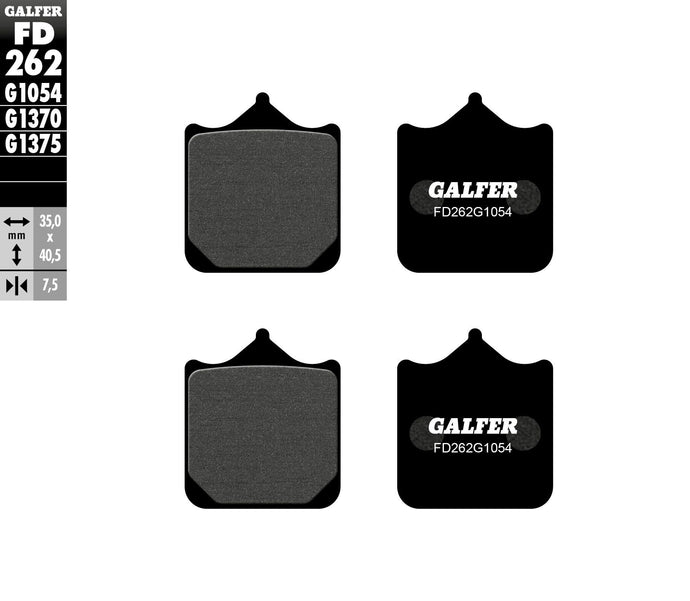 BRAKE PADS SEMI METALLIC FD262G1054 FD262G1054 image 1