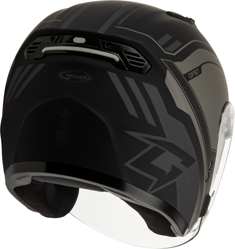 Load image into Gallery viewer, OF-87 DUKE HELMET W/LED LIGHT MATTE BLK/GREY 2X O1187508 image 3

