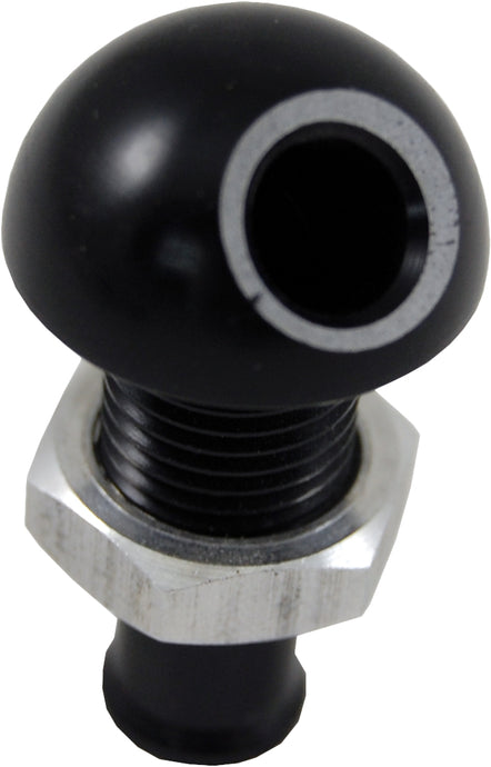 BILLET THRU-HULL WATER FITTING BLACK 3/8