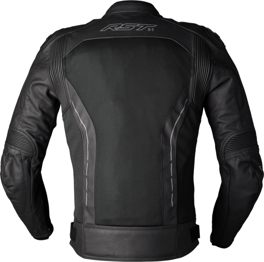 S1 MESH CE JACKET BLACK/BLACK LEATHER XL 103465BLK-46 image 2