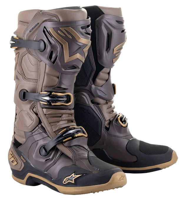 TECH 10 LE SQUAD 23 BOOTS DARK BROWN/KANGAROO GOLD 10 2010020-839-10 image 1