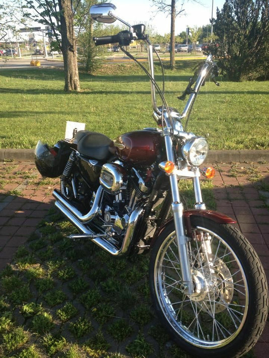 NARROW 14" APEHANGERS 1" CHROME B28-338 image 3