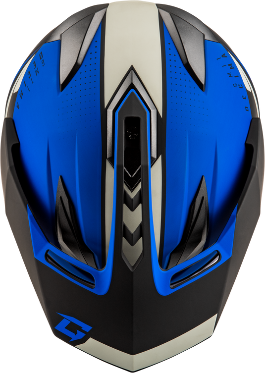 GM-11 DECIMA HELMET MATTE BLACK/BLUE XS A1116113 image 3