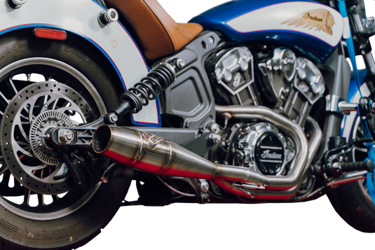 INDIAN SCOUT MID LENGTH CANNON BRUSHED SS 930-01367 image 1