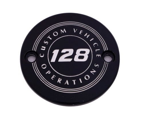 M8 TIMER COVER 128 CVO BLACK 128-09-63BG image 1