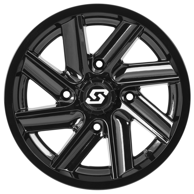 Load image into Gallery viewer, CHOPPER WHEEL 14X7 4/110 5+2 (+10MM) BLACK A85B-47011-52S image 2
