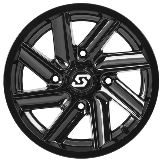 CHOPPER WHEEL 14X7 4/110 5+2 (+10MM) BLACK A85B-47011-52S image 2