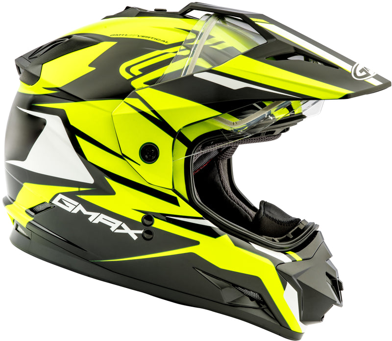 Load image into Gallery viewer, GM-11 DUAL-SPORT VERTICAL SNOW HELMET BLACK/HI-VIS XL G2111687 TC-24 image 3
