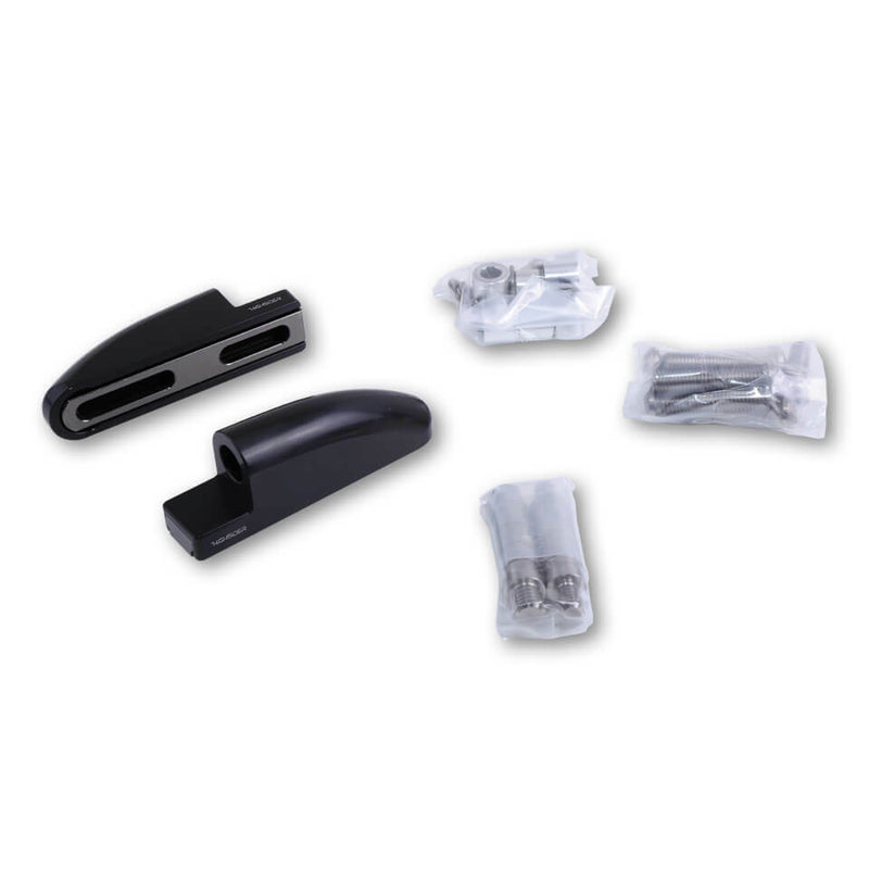 Load image into Gallery viewer, CNC FAIRING MIRROR ADAPTERS LONG PAIR BLACK 304-030 image 2
