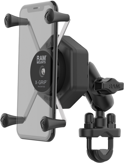X-GRIP VIBE-SAFE L PHONE MOUNT WITH U-BOLT BASE MEDIUM RAM-B-149Z-UN10-462 image 1