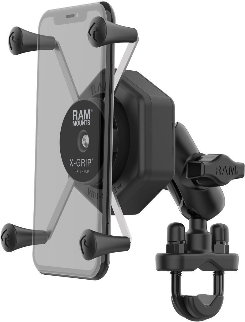 Load image into Gallery viewer, X-GRIP VIBE-SAFE L PHONE MOUNT WITH U-BOLT BASE MEDIUM RAM-B-149Z-UN10-462 image 1
